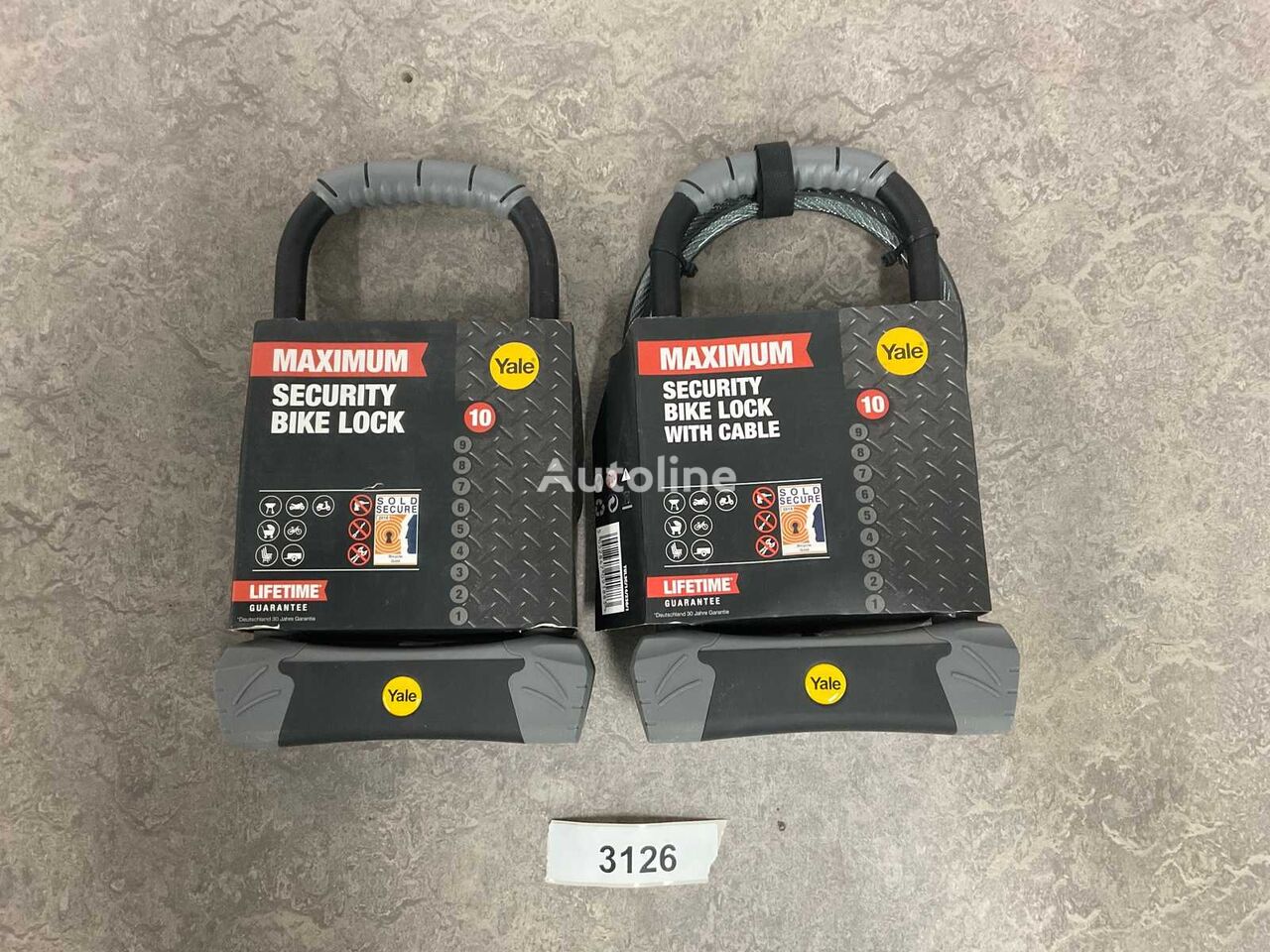 Acquista accessori per moto Yale beugelslot - max protection set van 2  all'asta Paesi Bassi Online, WK38162