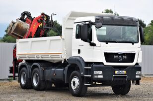 camion ribaltabile MAN TGS 26.400 Kipper 4,80m+ EPSILON PK E110Z / 6x4