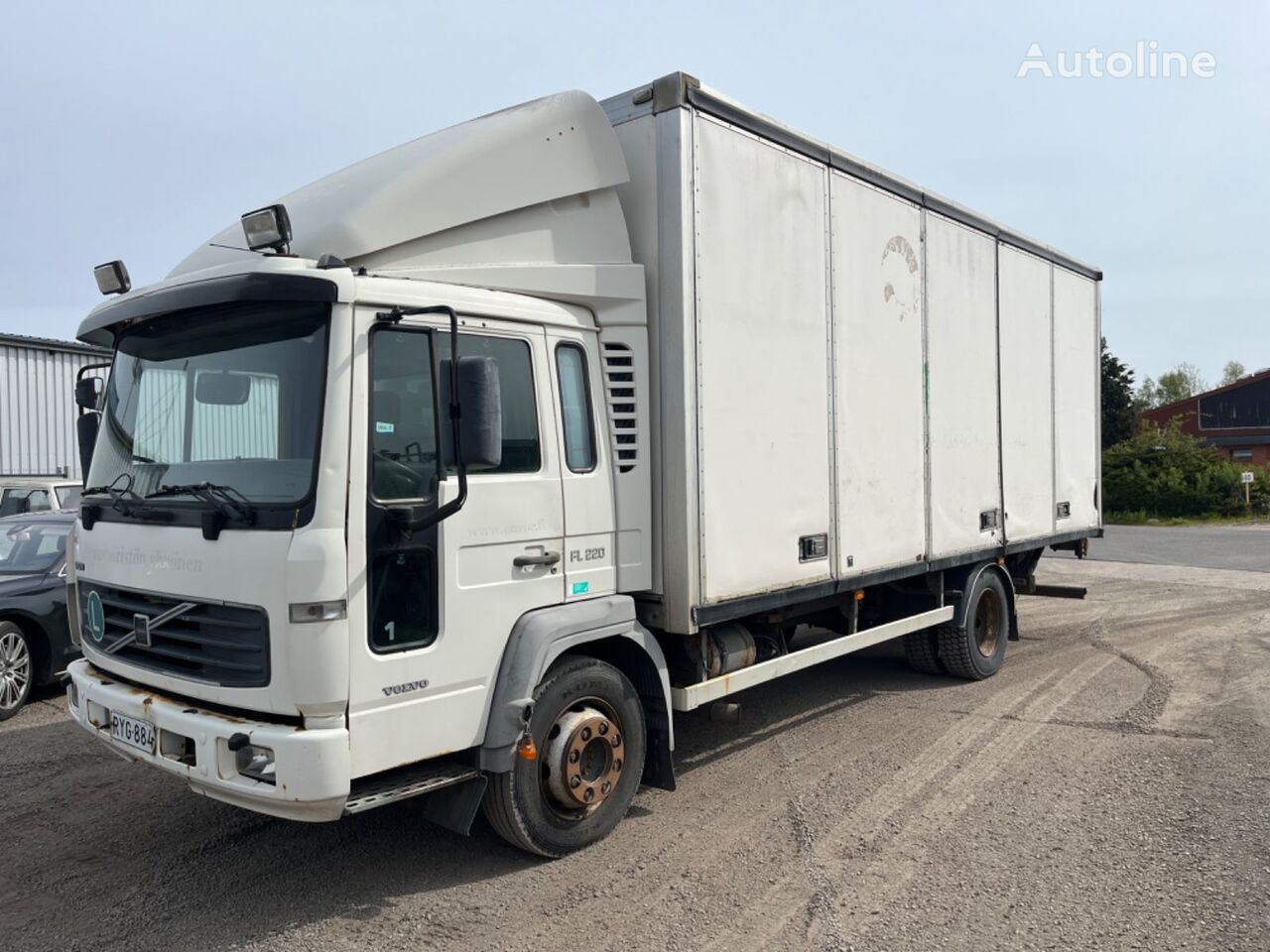 camion furgone Volvo FL6 220 hp manual box truck
