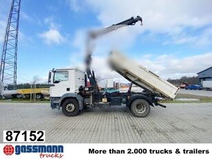 camion pianale MAN TGM 18.280 4X2 BB mit Kran Hiab 099-2 CL