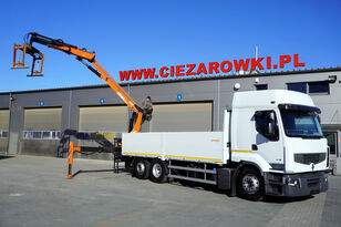 camion pianale Renault Premium 460 DXI EEV 6x2, crane Atlas 2900 kg on 6m