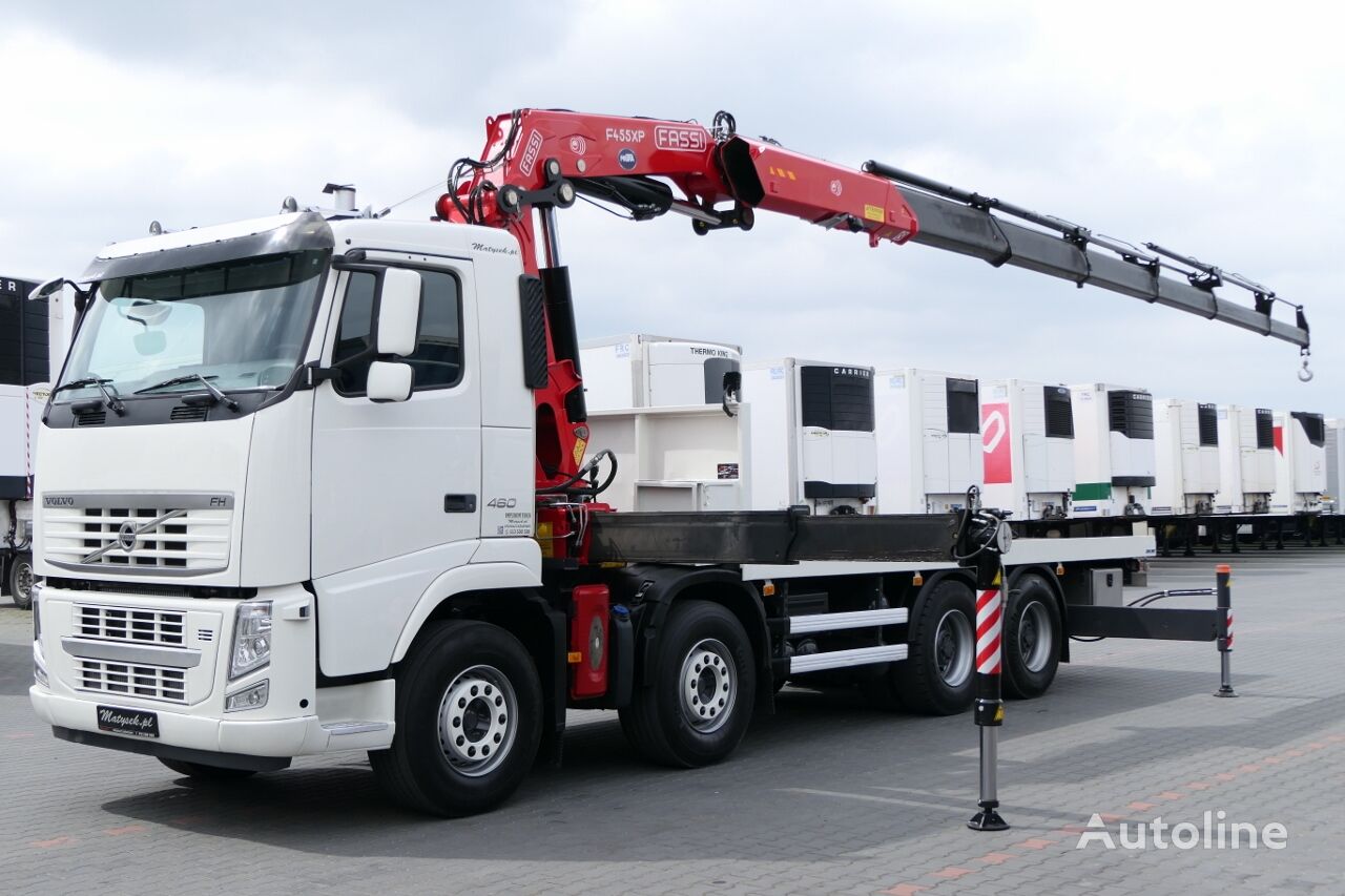 camion piattaforma Volvo FH 460 / 8X4 / PLATFORMA + HDS FASSI F445 / 17 M WYSIĘGU / MAX U