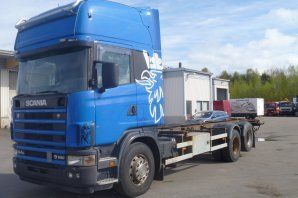 camion portacontainer Scania R164GB