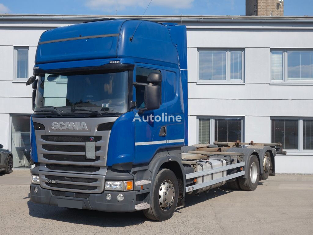 camion portacontainer Scania R450