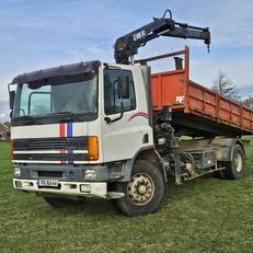 camion ribaltabile DAF 75 CF 290 4x2 Tipper truck Euro 2 Crane HIAB 102-S-2