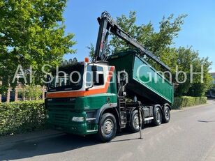 camion ribaltabile DAF CF 85.480 8X2 Kipper+Kran Hiab 144E-3 PRO