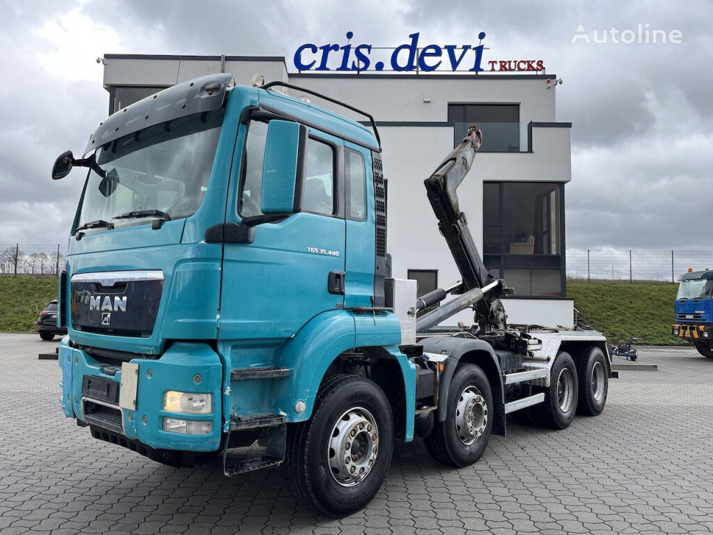 Camion Ribaltabile Man Tgs X Mit Palfinger Abrollkipper In