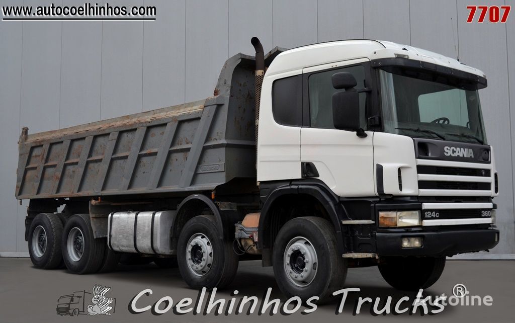 camion ribaltabile Scania 124C 360