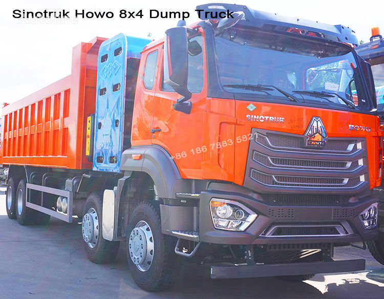 camion ribaltabile Sinotruk Howo 8x4 12 Wheeler Dump Trucks for Africa nuovo