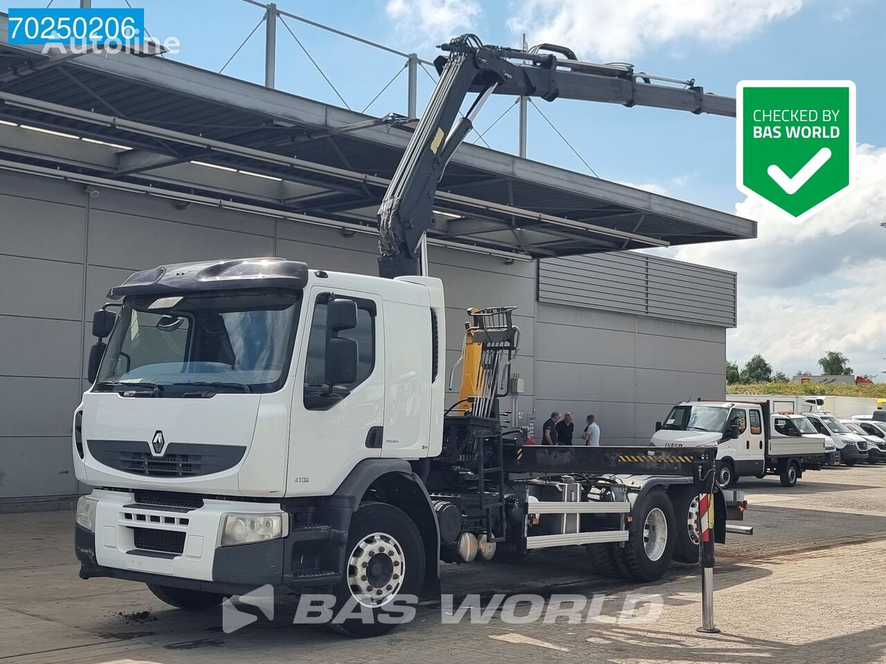 camion scarrabile Renault Premium 410 6X2 Hiab 166 BS-3 Kran Retarder Liftachse Euro 4