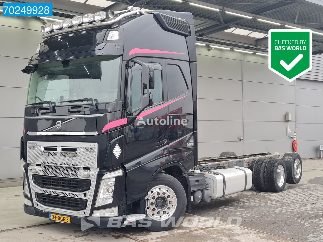 camion telaio Volvo FH 500 6X2 NL-Truck XL VEB+ 2x Tanks Liftachse I-Park Cool