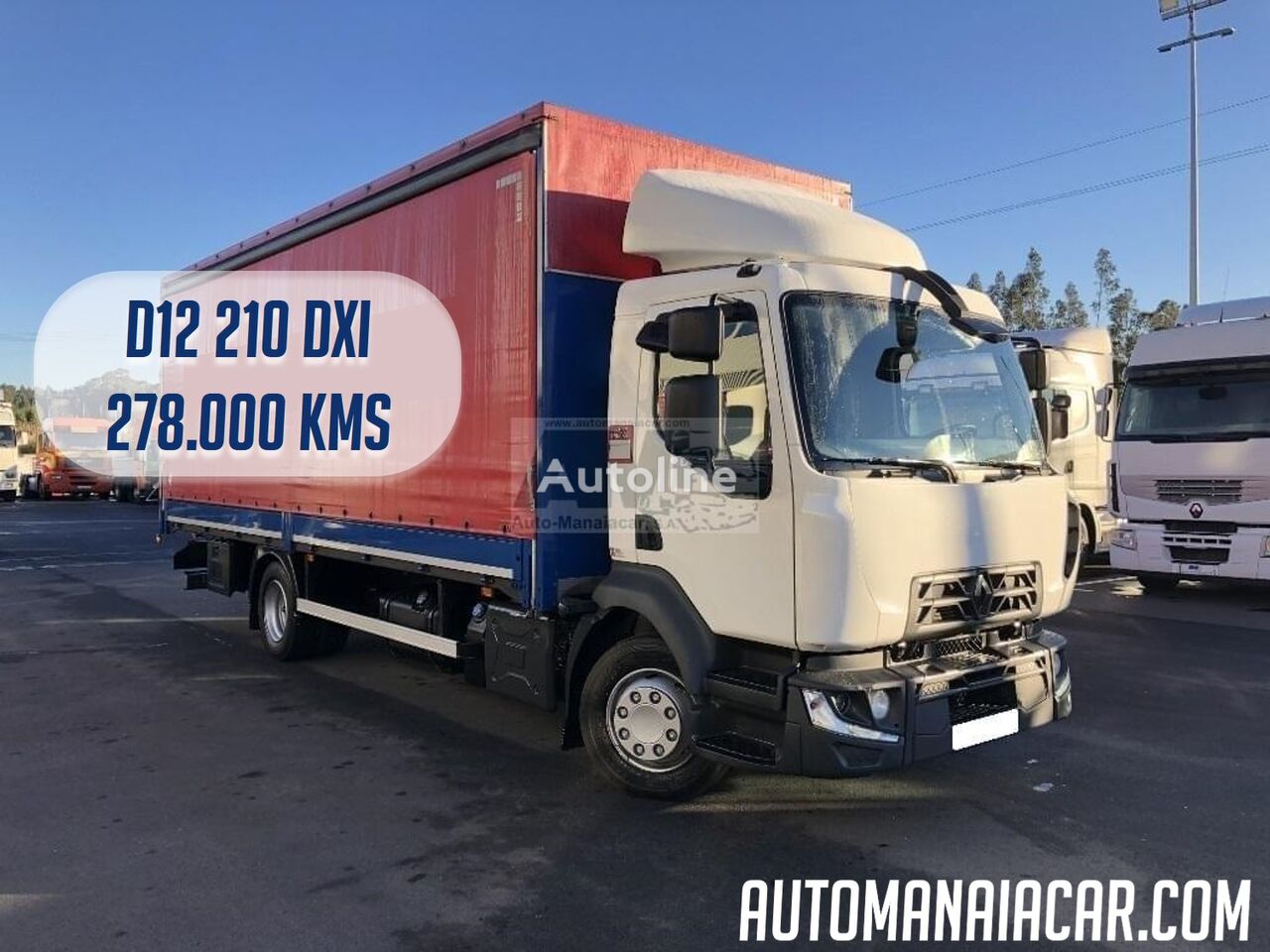 camion telonato Renault D12 210 DXI EURO6 278.000 KMS