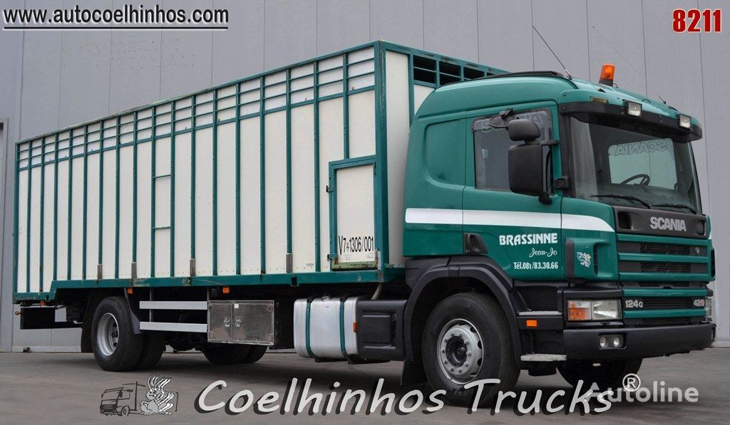 camion trasporto bestiame Scania 124G 420