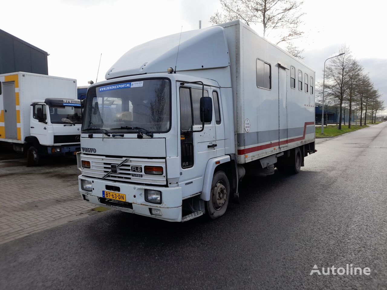 camion trasporto cavalli Volvo Fl614