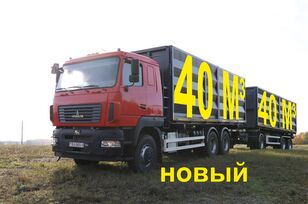 camion trasporto cereali MAZ 631228 nuovo + rimorchio trasporto cereali