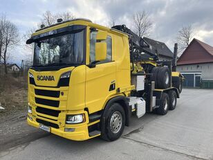camion trasporto legname Scania R580 + rimorchio trasporto legname