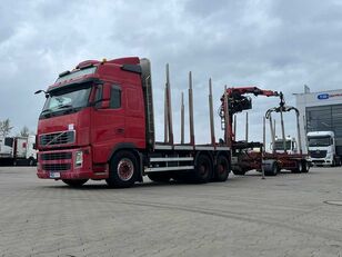 camion trasporto legname Volvo FH 520,VEB+ + rimorchio trasporto legname