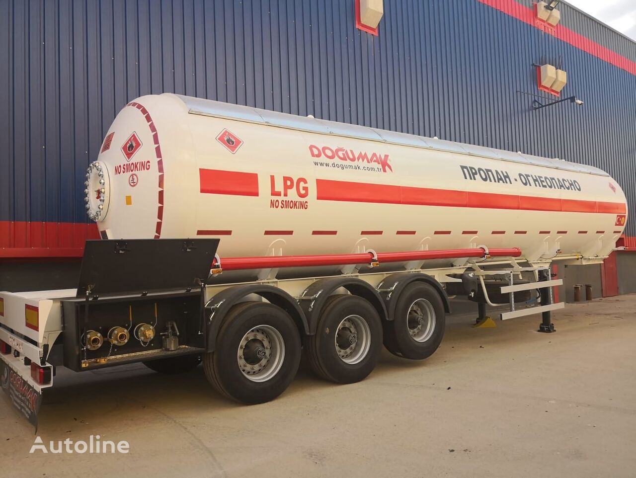 cisterna per gas Doğumak ADR CERTIFICATE SEMI TRAILER gaz tankeri römork nuova