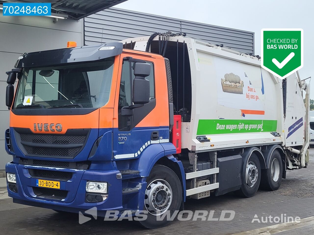camion dei rifiuti IVECO Stralis 270 6X2 NL-Truck CNG Geesink GPM III v 20H25 Retarder Eu