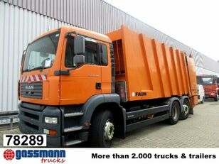 camion dei rifiuti MAN TGA 26.350/400 6x2-2BL FAUN POWER PRESS 524