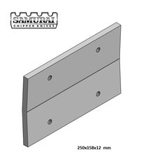 cesoia per demolizione fan wing plate per biotrituratore Biber 80, Eschlböck nuova
