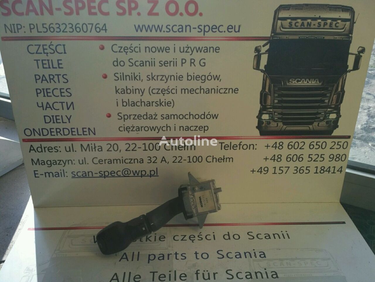 cruscotto Scania 1913733, 1548288 per trattore stradale Scania P R G T
