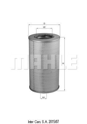 filtro aria DAF MAHLE LX655 per camion DAF 85 CF XF 250 M/XF 315 M/XF 280 M 02.98-12.00
