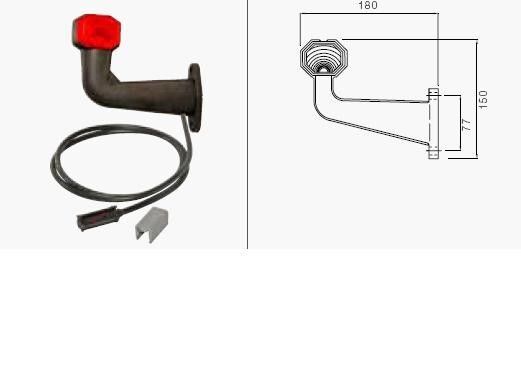 luci di posizione GABARIT ROZhOK SUPERPOINT 24V LH 90" PROVOD 1,5M ASPOCK A31-3504-057 per rimorchio