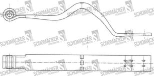 molla a balestra Schmitz 016501, 2661010 Nr OE: 016501 per semirimorchio Schmitz Cargobull