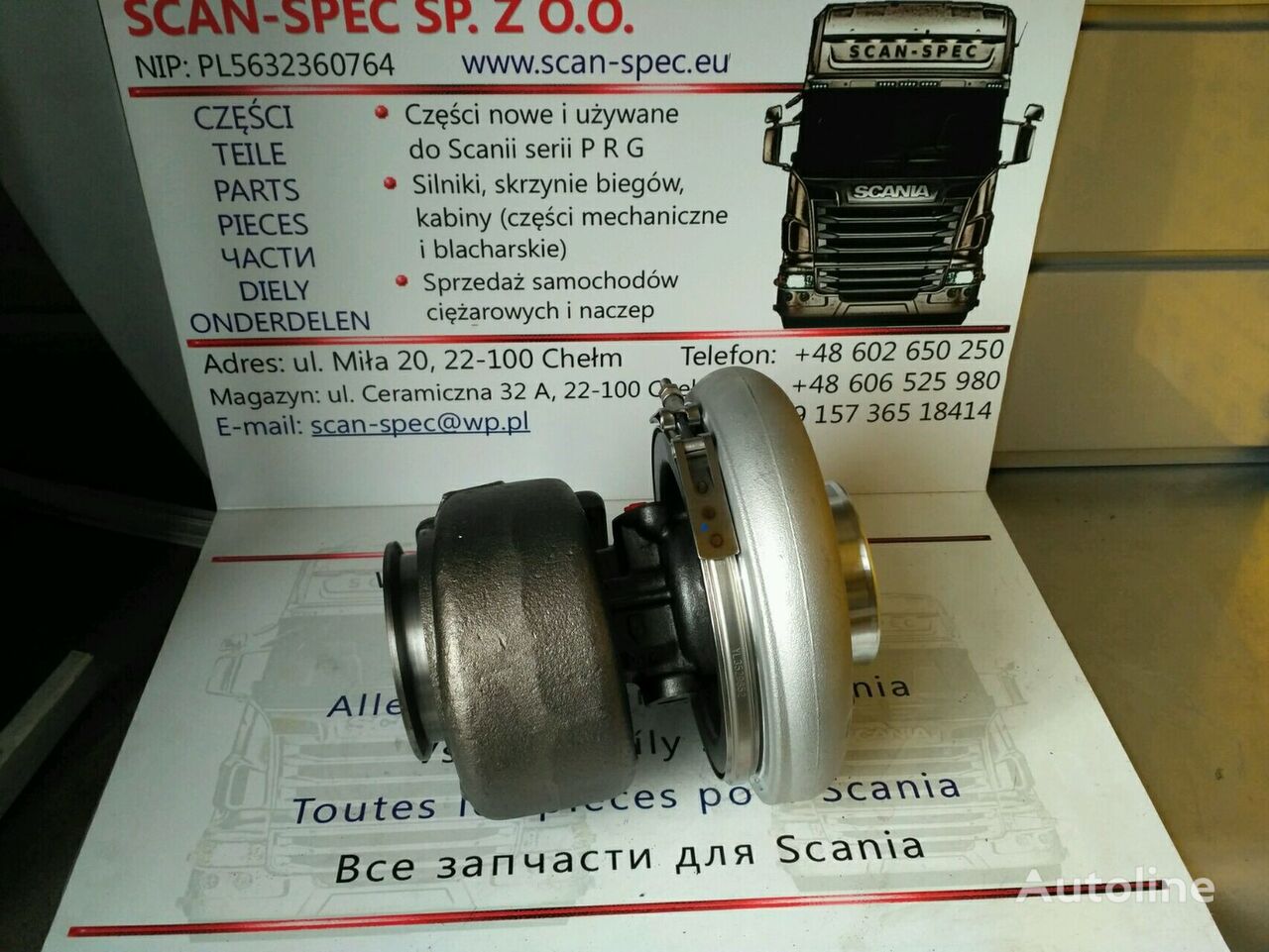 turbocompressore motore Holset 2R 2G 4038612 per trattore stradale Scania P R G