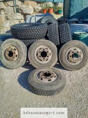 ruota 4 x used 7.50-16 LT tyres on 6 studs rims for Toyota Dyna 300