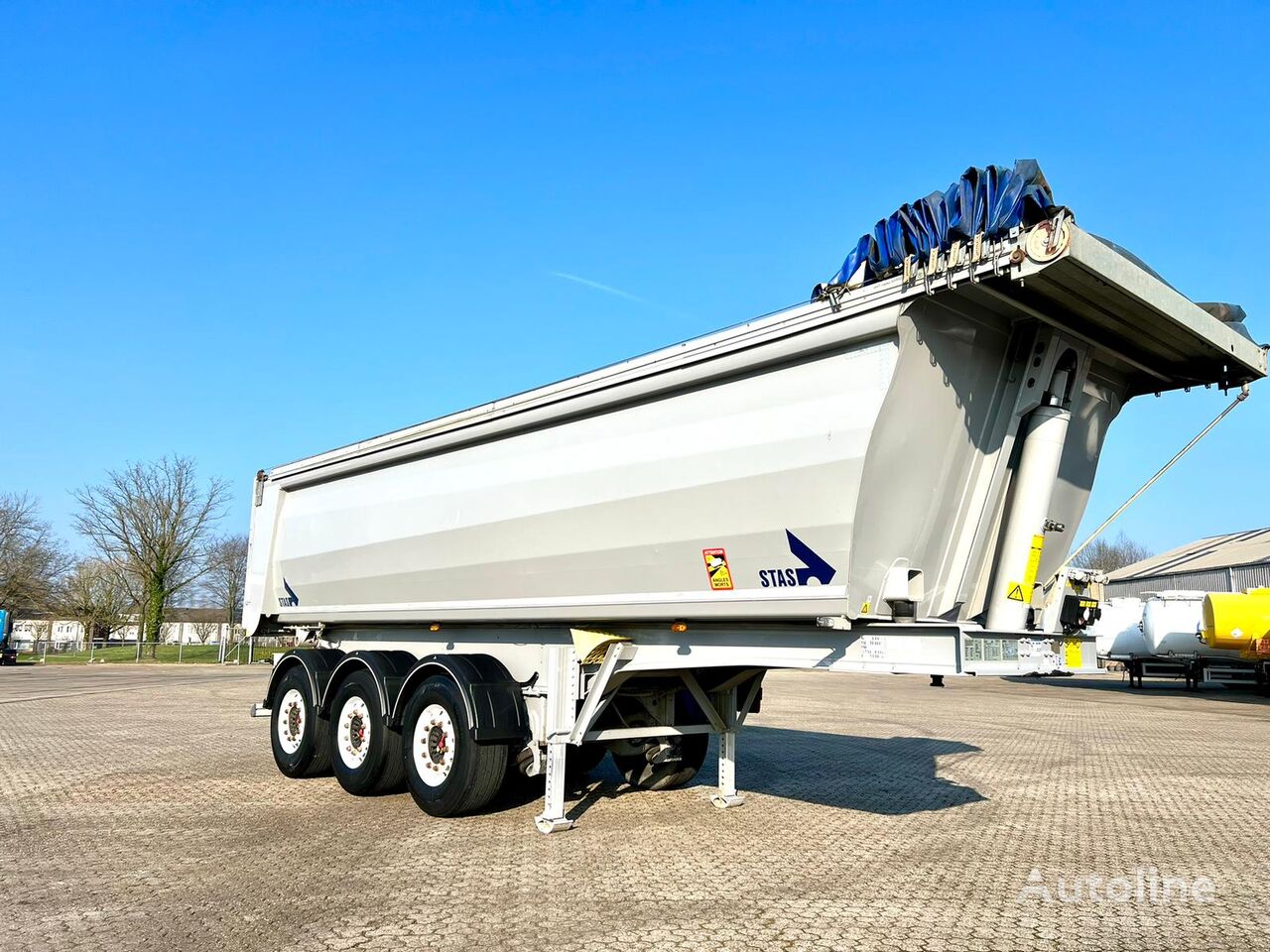 semirimorchio ribaltabile Stas 2019 - ALU Tipper 28m3 - 5340 kg - SAF Intrax -  TOP