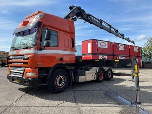 trattore stradale DAF CF 85 Cf85 with hiab 477 E6 hipro laadkraan crane