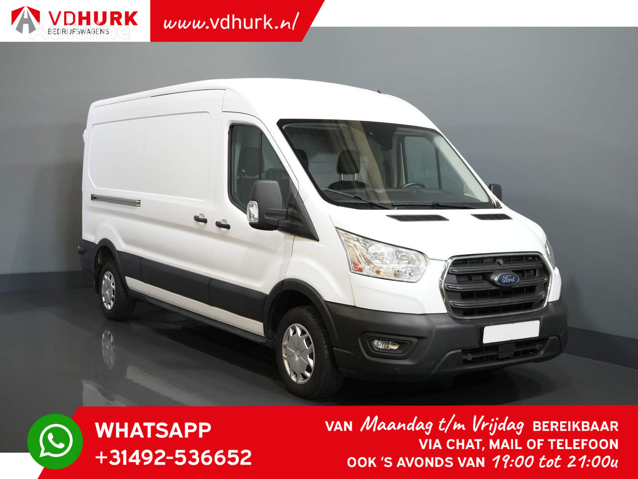 furgone autocarro Ford Transit 2.0 TDCI 130 pk L3H2 Trend 2.5t Trekverm./ 270Gr.Deuren/